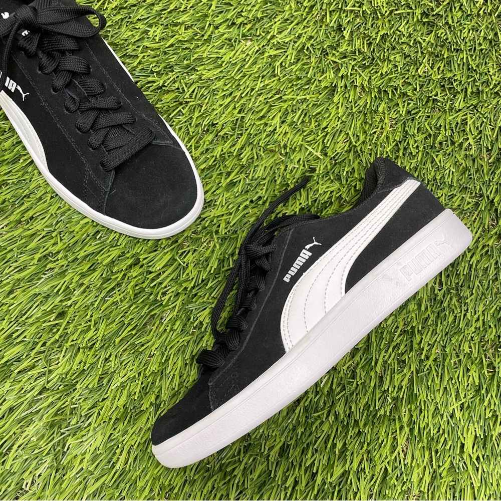 PUMA Smash V2 SD Jr - black suede - 4